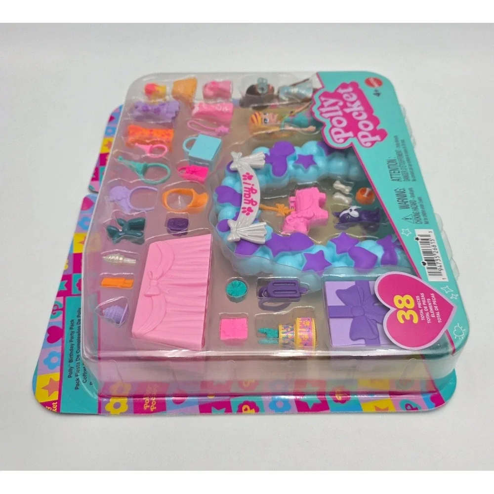 POLLY POCKET‎ Birthday Party Pack 38 pcs Figures + Accessories